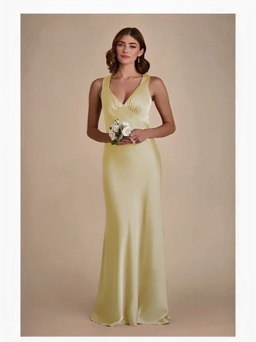 Birdy Grey Veronica Matte Satin Dress Yellow (Lemon Sorbet) LARGE